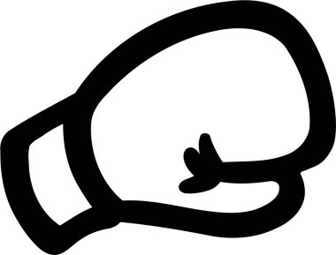 Boks eldiveni vektör