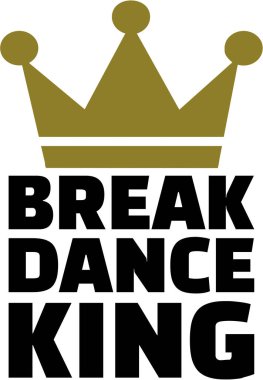 Breakdance Kral vektör