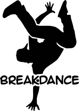 Word ile breakdans siluet