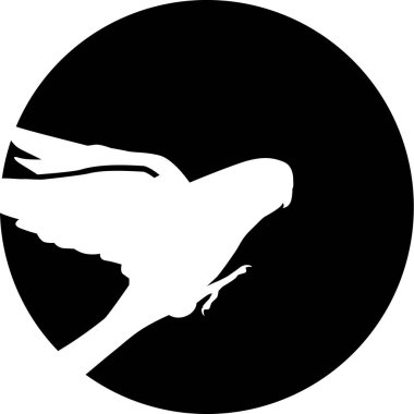 Ay önünde muhabbet kuşu