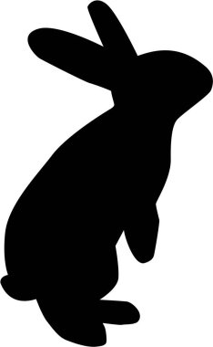 Arka sırtında tavşan