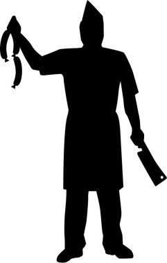 Kasap siluet vektör