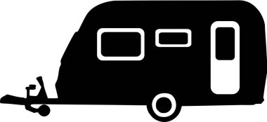 Karavan simge vektör