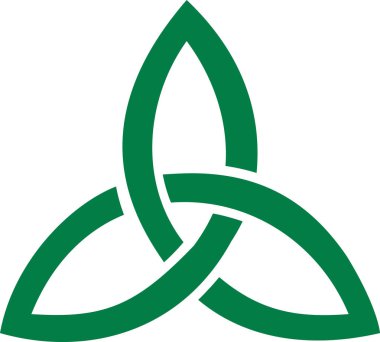 Kelt çift düğüm triquetras