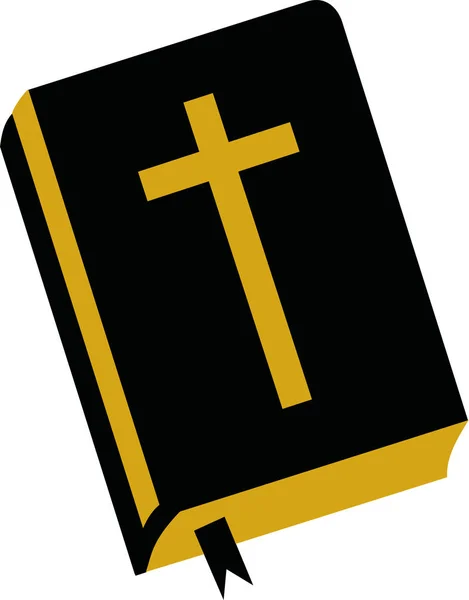 Bible avec croix — Image vectorielle