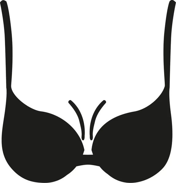 Bikini bra with boobs — Stock Vector