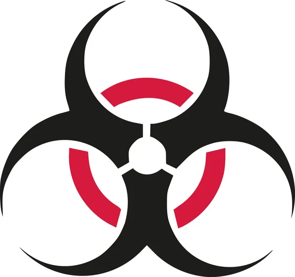 Biohazard symbool vector — Stockvector