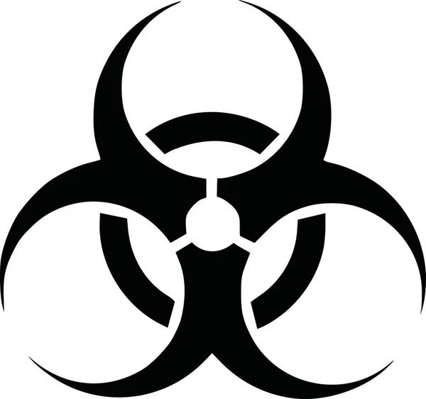 Biohazard ikon-vektoros — Stock Vector