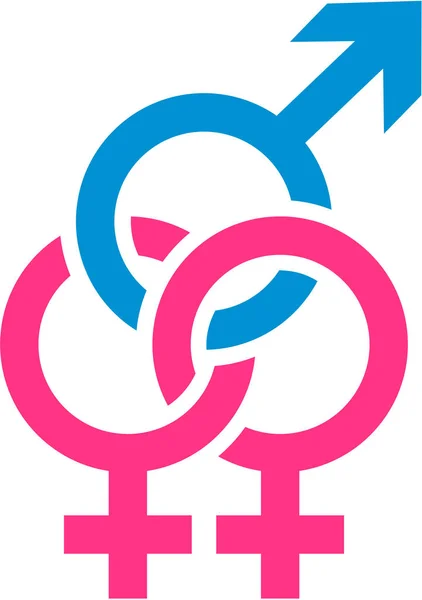 Bisexualidad icono vector — Archivo Imágenes Vectoriales