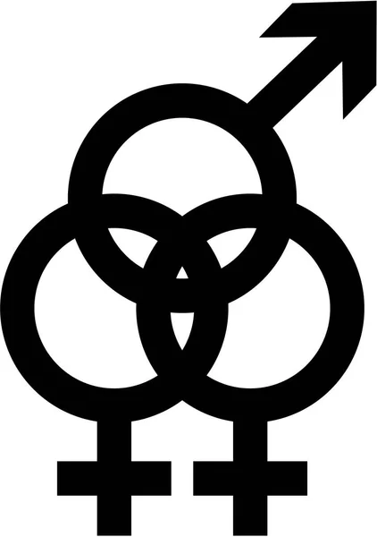 Бисексуальный вектор символов — стоковый вектор