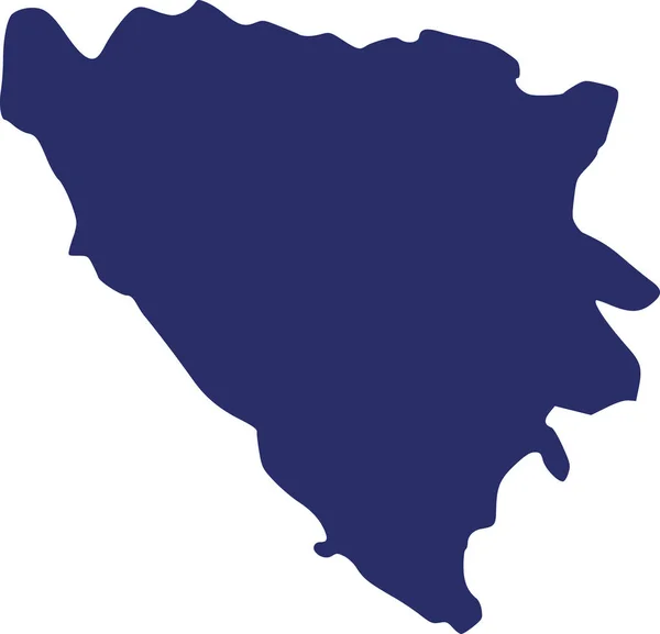 Bosnia y Herzegovina mapa — Vector de stock