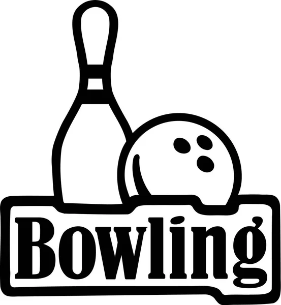 Bowling Set Vektor — Stockvektor