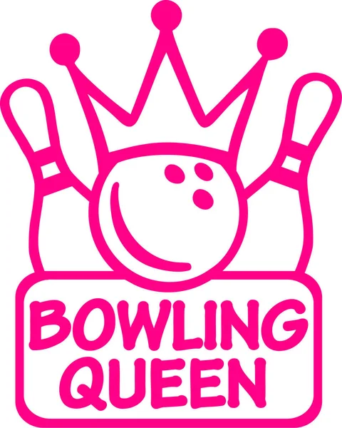 Vector de bowling Reina — Archivo Imágenes Vectoriales