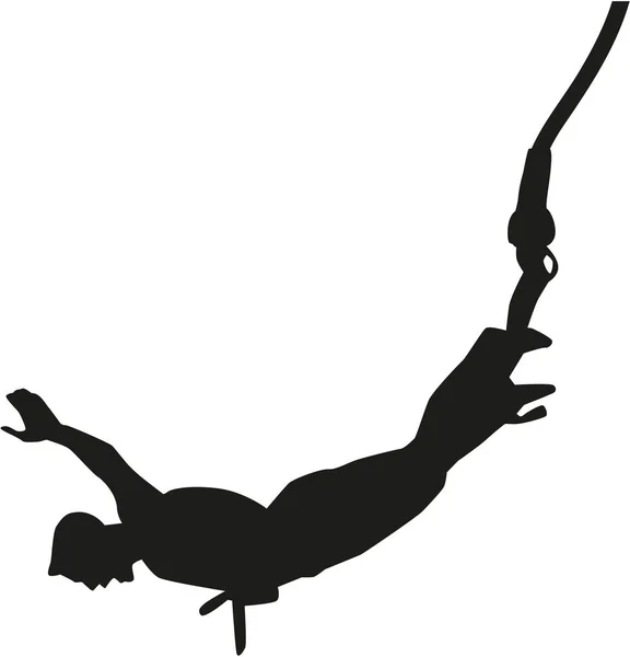 Bungee jumping man — Stockový vektor