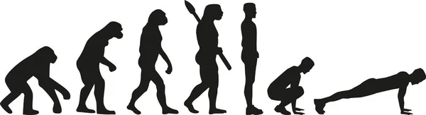 Burpees vector de evolución — Vector de stock