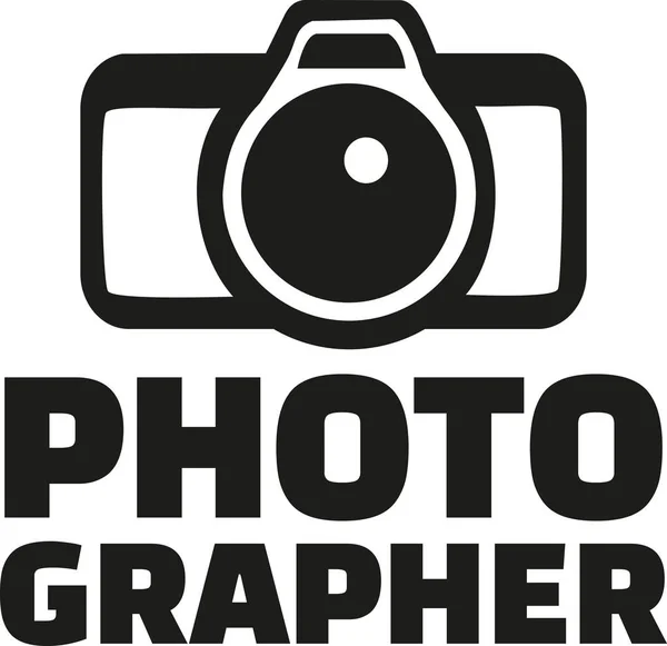 Fényképész-val fényképezőgép — Stock Vector