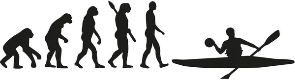 Evoluzione polo canoa — Vettoriale Stock