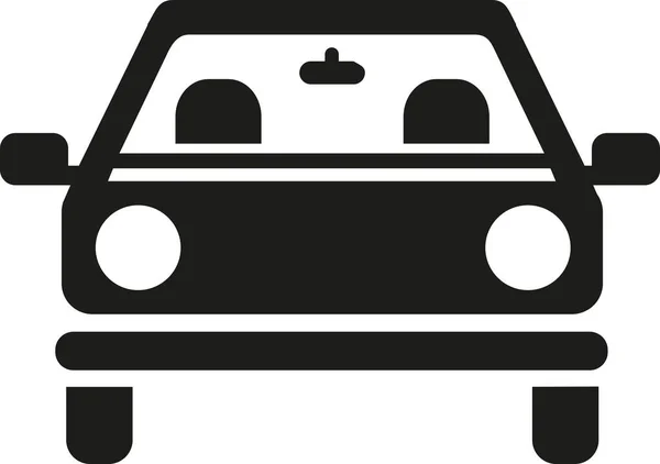 Auto mit Sitzen und Außenspiegel — Stockvektor
