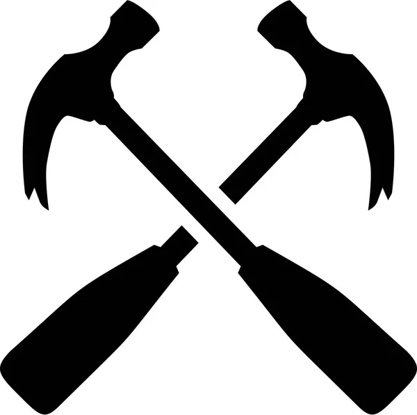 Ferramentas de martelo de carpinteiro — Vetor de Stock