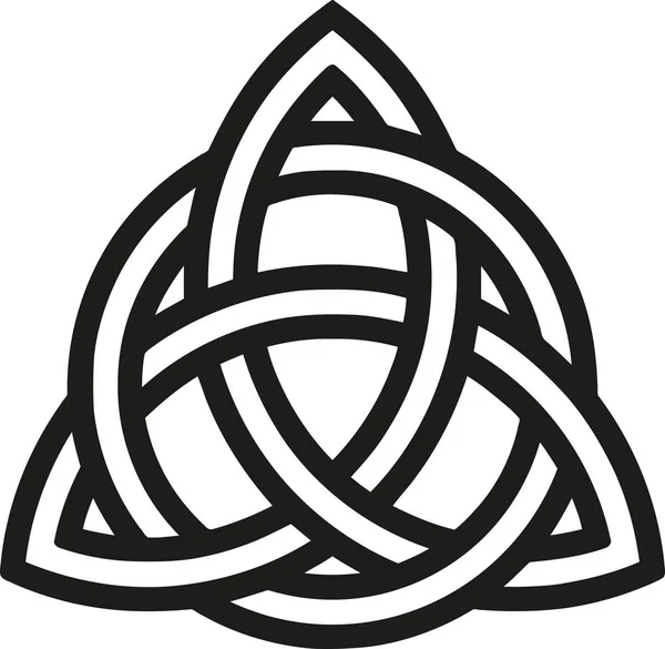 Кельтский узел с контурами — стоковый вектор