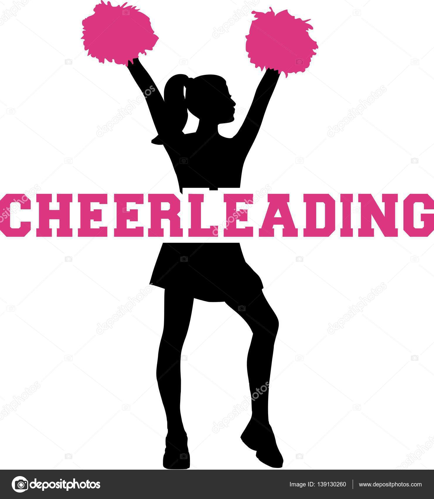 Roztleskávání s silueta Stock Vektor od ©miceking 139130260, image size:892x1024