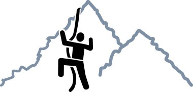 Dağlar simgesine tırmanma