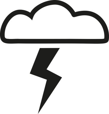 Fırtına simge vektör