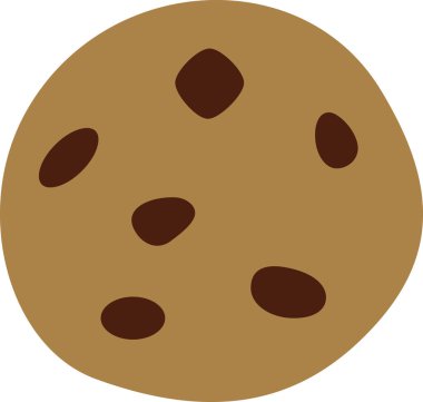 Çikolata parçacıklı kurabiye.