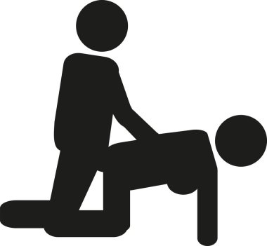 Cinsel ilişki köpek stili piktogram