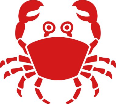 Yengeç illüstrasyon gözlü