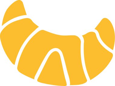 Kruvasan simge vektör