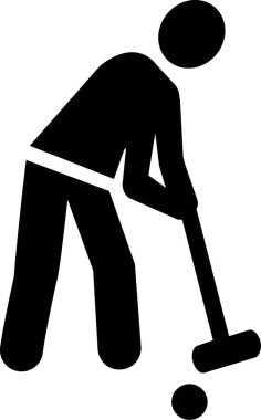 Kroket piktogram vektör