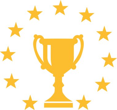 O etrafında yıldız ile Altın Kupa