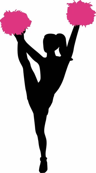 Cheeerleading kız silüeti