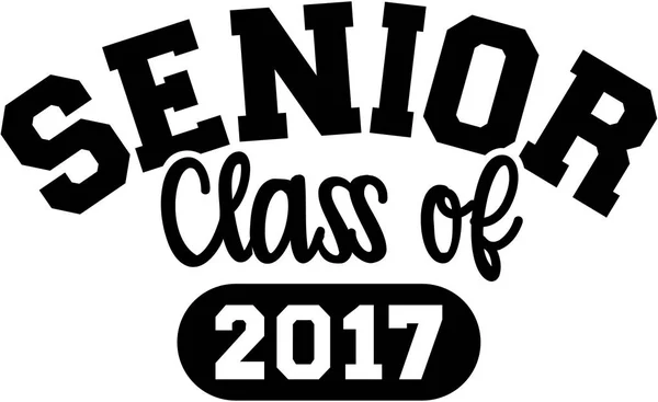 Clase senior de 2017 — Vector de stock