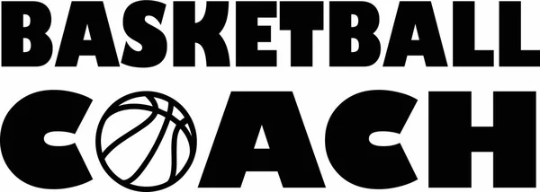 Vettore allenatore di basket — Vettoriale Stock