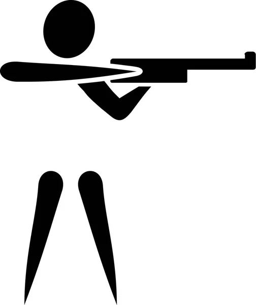 Ikona konkurenční střelec — Stockový vektor