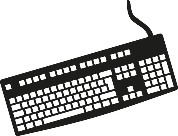 Vetor teclado computador — Vetor de Stock