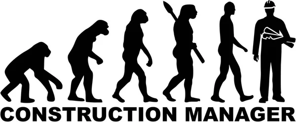 Evolução gerente de construção —  Vetores de Stock