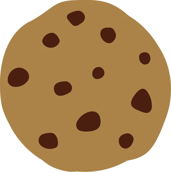 Cookie med choklad chip — Stock vektor