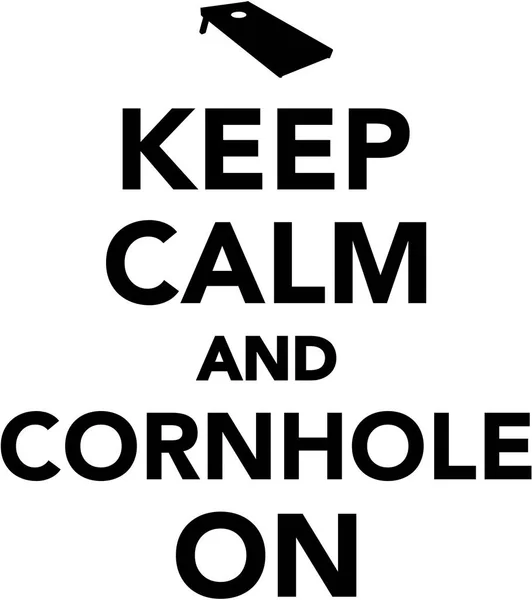 Tutmak sakin ve Cornhole üzerinde