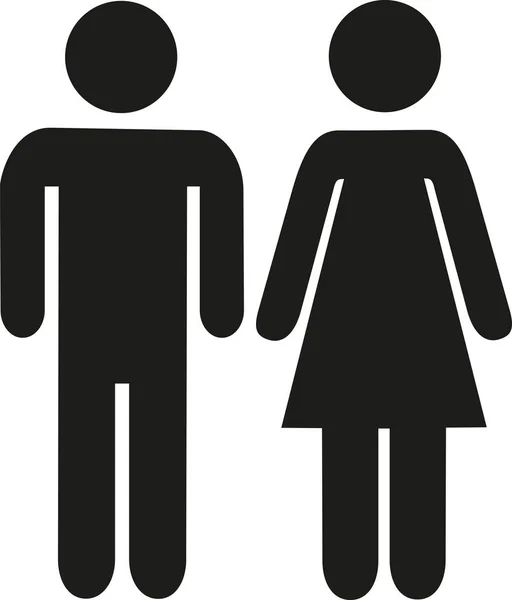 男人女人夫妇象形图 — 图库矢量图片