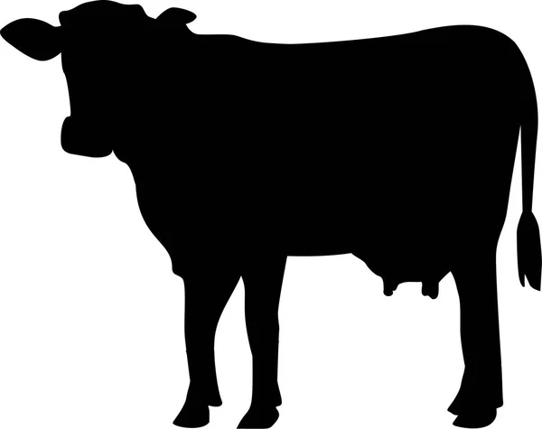 Silueta de vaca vector — Archivo Imágenes Vectoriales