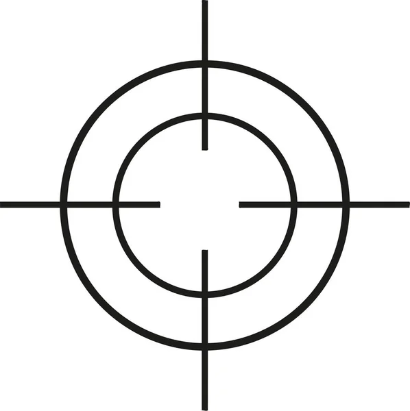 Crosshair vettore sottile — Vettoriale Stock