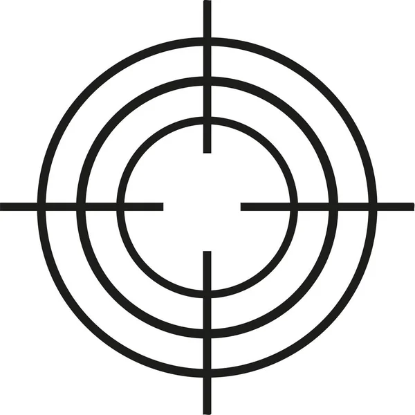 Crosshair target detailed — Stock Vector