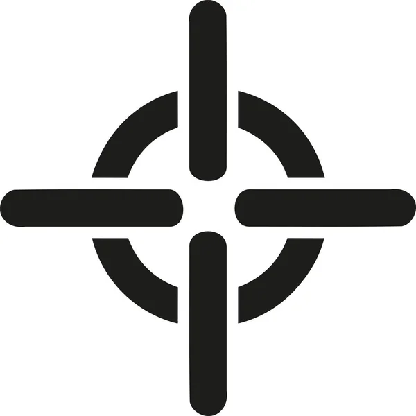 Vektor symbol křížku — Stockový vektor