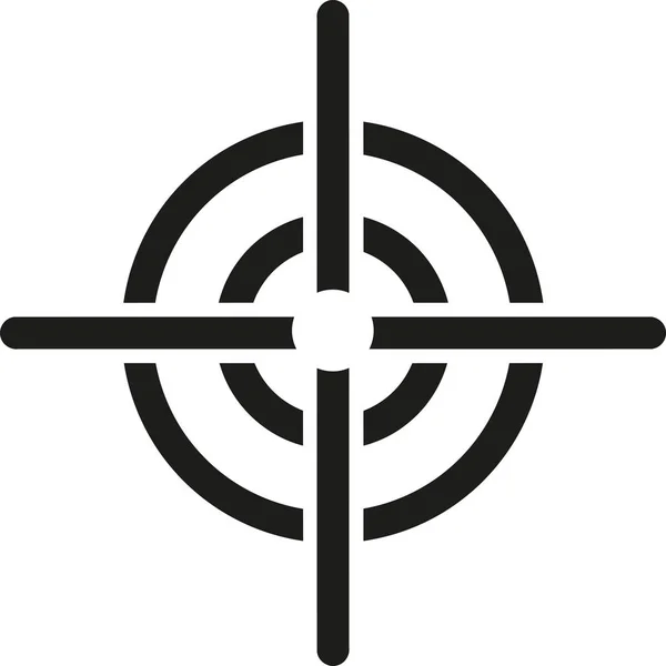 Zielscheibe im Fadenkreuz — Stockvektor