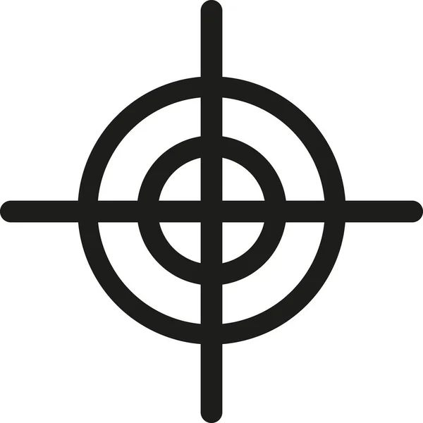 Crosshair vector icono — Vector de stock
