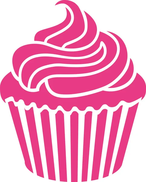 Pastelito rosa dulce — Vector de stock