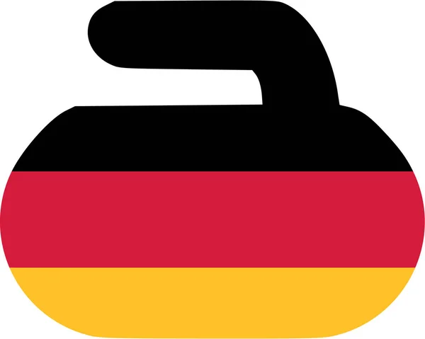 Curling Rock Alemanha — Vetor de Stock